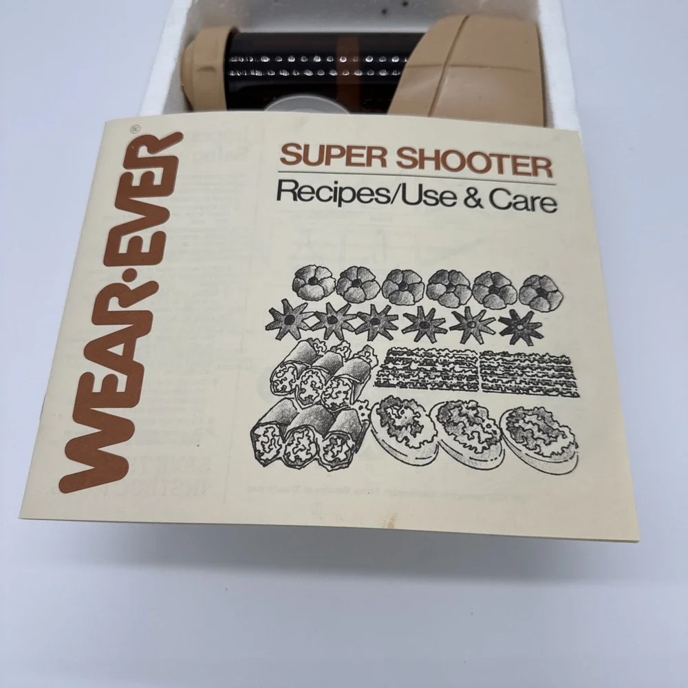Wear-Ever 70123 Super Shooter Electric Cookie Press Complete Tested Vintage